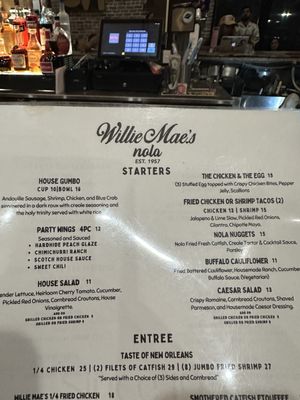 Menu photo 5 Willie Mae’s NOLA New Orleans, LA Menu photo 5 Willie Mae’s NOLA New Orleans, LA