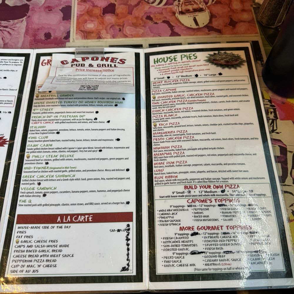 Capone's Pub & Grill - Menu - American Near Me - Hayden, Idaho Capone's Pub & Grill - Menu - American Near Me - Hayden, Idaho