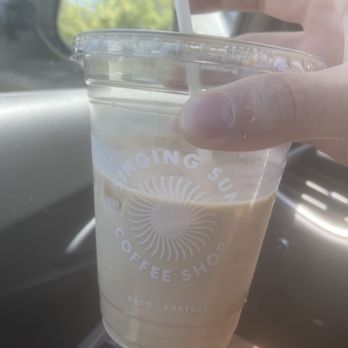 Singing Sun Coffee - Iced Latte - mostly milk - Coffee & Tea Near Me - Ventura, California Singing Sun Coffee - Iced Latte - mostly milk - Coffee & Tea Near Me - Ventura, California