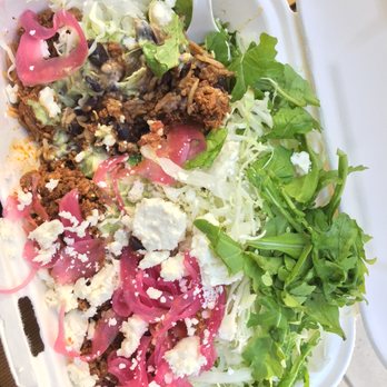 TacoFino - Chorizo Burrito Bowl - Love that they spread out the ingredients evenly so I can mix it up as I eat and save the rest for later - Mexican Near Me - Vancouver, British Columbia