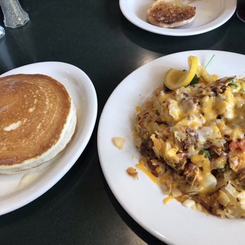 Flappy Jack's Pancake House - Pancakes & chorizo scramble - Pancakes Near Me - Orange, California