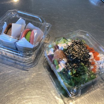 Poke Rainbow - Small Poke Bowl and Macaron Ice Cream - Japanese Near Me - Ventura, California