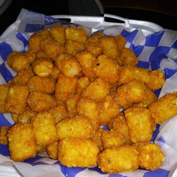 Rock Bottom Park & Pub - Freshly fried tots from food truck out back. Huge portion for $2 - Pubs Near Me - Rockport, Texas Rock Bottom Park & Pub - Freshly fried tots from food truck out back. Huge portion for $2 - Pubs Near Me - Rockport, Texas