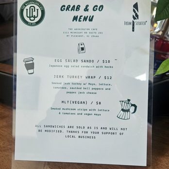 The Washington Cafe - Coffee & Tea Near Me - Mount Pleasant, South Carolina