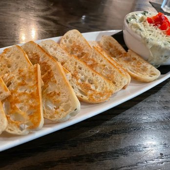 The Republic Grille - Spinach artichoke dip & bread - Southern Near Me - Magnolia, Texas The Republic Grille - Spinach artichoke dip & bread - Southern Near Me - Magnolia, Texas