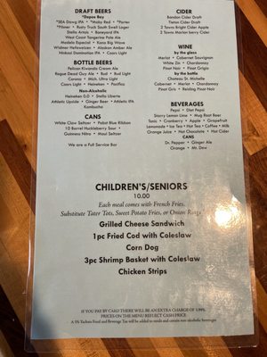 Menu photo 5 The Sea Note Lounge Yachats, OR Menu photo 5 The Sea Note Lounge Yachats, OR