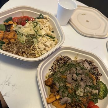 sweetgreen - Healthy Salads, Bowls and Plates - Chicken Pesto Parm Bowl and Caramelized Garlic Steak Bowl - Salad Near Me - Chicago, Illinois
