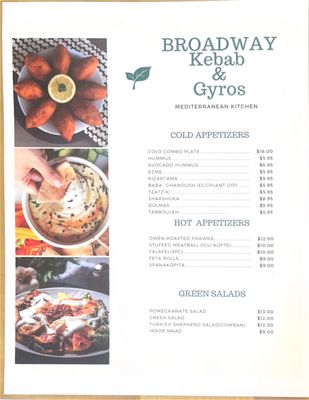 Menu photo 7 Broadway Kebab and Gyros Burlingame, CA Menu photo 7 Broadway Kebab and Gyros Burlingame, CA