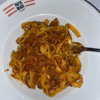 Pasta Beach - Tagliatelle alla Bolognese - Pizza Near Me - Providence, Rhode Island Pasta Beach - Tagliatelle alla Bolognese - Pizza Near Me - Providence, Rhode Island