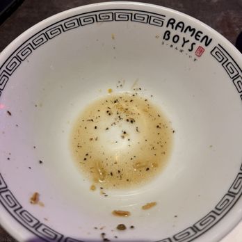Ramen Boys - Empty Bowl! Truffle shoyu - Ramen Near Me - Las Vegas, Nevada Ramen Boys - Empty Bowl! Truffle shoyu - Ramen Near Me - Las Vegas, Nevada