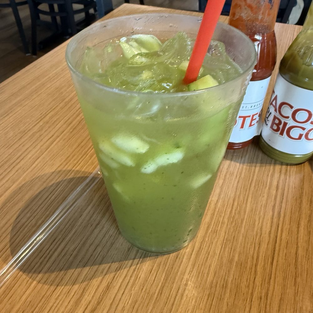 Tacos El Bigotes - Cucumber limonada - Tacos Near Me - Houston, Texas Tacos El Bigotes - Cucumber limonada - Tacos Near Me - Houston, Texas