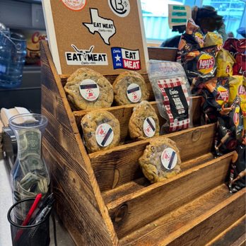 Cousin's BBQ - At cash register cookies etc - Barbeque Near Me - Dallas, Texas