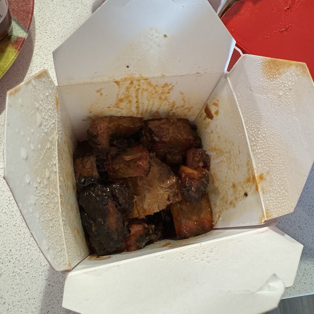 $19 for a half full box of brisket $19 for a half full box of brisket