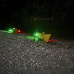 Wolf River Adventure Paddling - Kayak glow on full moon paddle