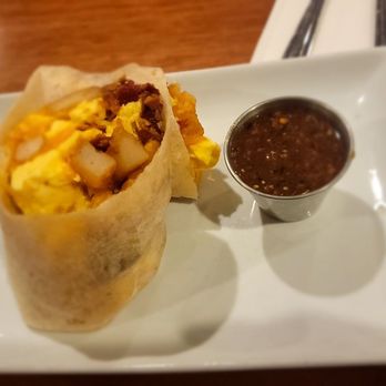 Pyramid Cafe - Breakfast Burrito seemed like a simple dish but when it arrived it felt upper echelon - delicious choice - Burgers Near Me - Las Vegas, Nevada