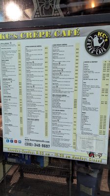 Menu photo 2 KC's Crepes Cafe Los Angeles, CA Menu photo 2 KC's Crepes Cafe Los Angeles, CA
