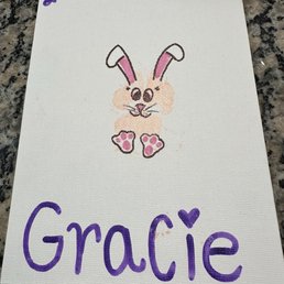 Gracie's paw print art Gracie's paw print art
