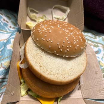 McDonald's - a hamburger in a cardboard box - Burgers Near Me - Greenville, North Carolina McDonald's - a hamburger in a cardboard box - Burgers Near Me - Greenville, North Carolina