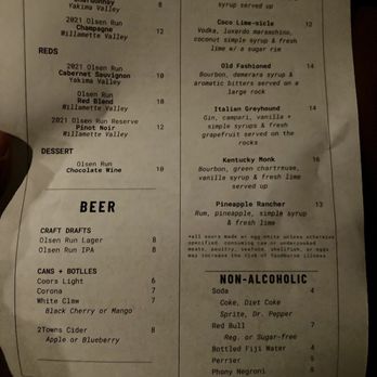 Olsen Run Comedy Club & Lounge - Menu Feb 2024 Page 1 - Comedy Clubs Near Me - Eugene, Oregon Olsen Run Comedy Club & Lounge - Menu Feb 2024 Page 1 - Comedy Clubs Near Me - Eugene, Oregon