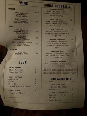 Menu photo 1 Olsen Run Comedy Club & Lounge Eugene, OR Menu photo 1 Olsen Run Comedy Club & Lounge Eugene, OR