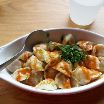 Paul's Pel'meni - Half an order with "The Works". I enjoyed every bite of the dumplings, the flavor combination is unique & delicious. - Russian Near Me - Madison, Wisconsin Paul's Pel'meni - Half an order with "The Works". I enjoyed every bite of the dumplings, the flavor combination is unique & delicious. - Russian Near Me - Madison, Wisconsin