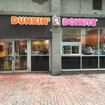 Dunkin' -  the entrance to dunkin donuts - Donuts Near Me - Boston, Massachusetts