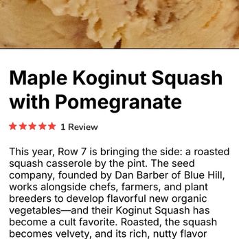 Salt & Straw - Maple Koginut Squash with Pomegranate - Ice Cream & Frozen Yogurt Near Me - New York, New York Salt & Straw - Maple Koginut Squash with Pomegranate - Ice Cream & Frozen Yogurt Near Me - New York, New York