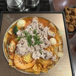Tomato Hot Soup & Fried Calamari Tomato Hot Soup & Fried Calamari