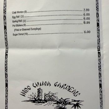 Indo-China Garden - Menu - Chinese Near Me - Kalkaska, Michigan Indo-China Garden - Menu - Chinese Near Me - Kalkaska, Michigan