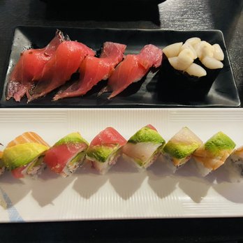 Super Sushi - Rainbow roll, garlic tuna (2 orders), bay scallops - Sushi Bars Near Me - Las Vegas, Nevada Super Sushi - Rainbow roll, garlic tuna (2 orders), bay scallops - Sushi Bars Near Me - Las Vegas, Nevada