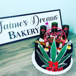 Jaime’s Dreams Bakery - Adult cakes available weed and alcohol themed