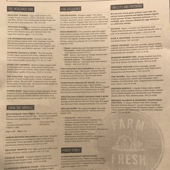 First Watch - Menu - excuse the stains - Breakfast & Brunch Near Me - Dallas, Texas