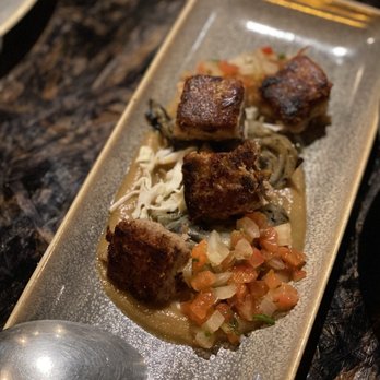 XO Restaurant - Umami potato au gratin, Portuguese sausage sauce - Asian Fusion Near Me - Honolulu, Hawaii XO Restaurant - Umami potato au gratin, Portuguese sausage sauce - Asian Fusion Near Me - Honolulu, Hawaii