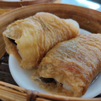 Ginger & Garlic - This was yummy! Seafood in tofu skin - Dim Sum Near Me - Honolulu, Hawaii