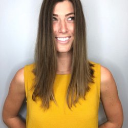 Ecstatic client, all the way from NYC  balayage makes dreams come true