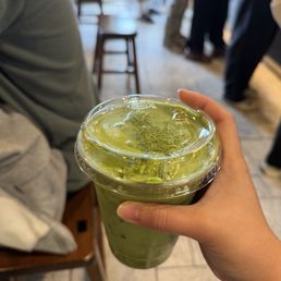 iced double matcha with oatmilk iced double matcha with oatmilk