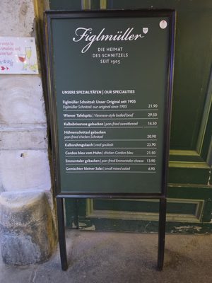 Menu photo 1 Figlmüller Vienna, 9