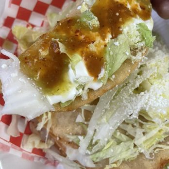 Tacos El Goloso - Tacos Dorados De Papa (potato tacos) with all the toppings on top - Mexican Near Me - Torrance, California Tacos El Goloso - Tacos Dorados De Papa (potato tacos) with all the toppings on top - Mexican Near Me - Torrance, California