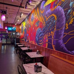 White Sauce Grill & Bar - This mural is pretty awesome