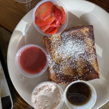 Dandelion Cafe - French toast w/ fixings - Coffee & Tea Near Me - Bellaire, Texas Dandelion Cafe - French toast w/ fixings - Coffee & Tea Near Me - Bellaire, Texas