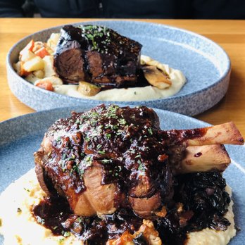 Harvest - Pork shank and espresso braised short rib. - New American Near Me - Laguna Beach, California Harvest - Pork shank and espresso braised short rib. - New American Near Me - Laguna Beach, California
