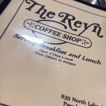 The Reyn - Easy to read menu - American Near Me - Pasadena, California