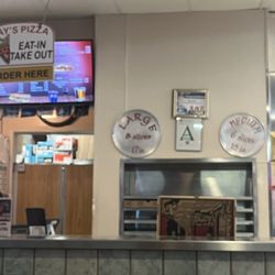 Ray's Pizza - Front lobby they sell by the slice as well