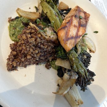 True Food Kitchen - Salmon entree - New American Near Me - Austin, Texas True Food Kitchen - Salmon entree - New American Near Me - Austin, Texas