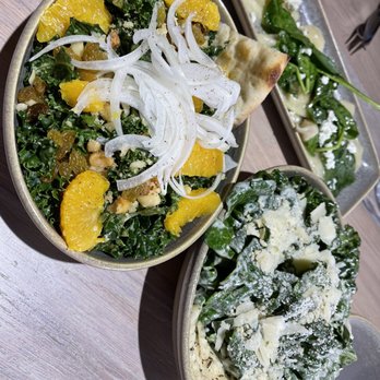 Moku Kitchen - Kale salad, Caesar and amazing butternut squash ravioli - Cocktail Bars Near Me - Honolulu, Hawaii