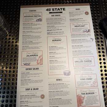 49th State Brewing - Anchorage - Menu - Breweries Near Me - Anchorage, Alaska