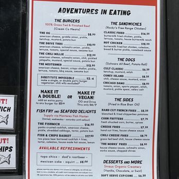 Lovely's - Menu - Burgers Near Me - Oakland, California