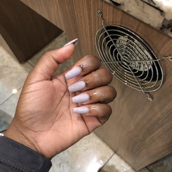 Morningside Nail Bar - Regular polish on acrylic tips done by Christy - Nail Salons Near Me - Atlanta, Georgia Morningside Nail Bar - Regular polish on acrylic tips done by Christy - Nail Salons Near Me - Atlanta, Georgia