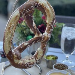 Rolling Hills Country Club - Soft pretzel with whole-grain mustard and a beer cheese sauce.