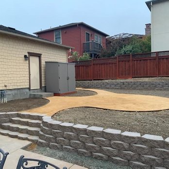 M R Landscaping - Renewed retaining wall and future firepit location. - Landscaping Near Me M R Landscaping - Renewed retaining wall and future firepit location. - Landscaping Near Me
